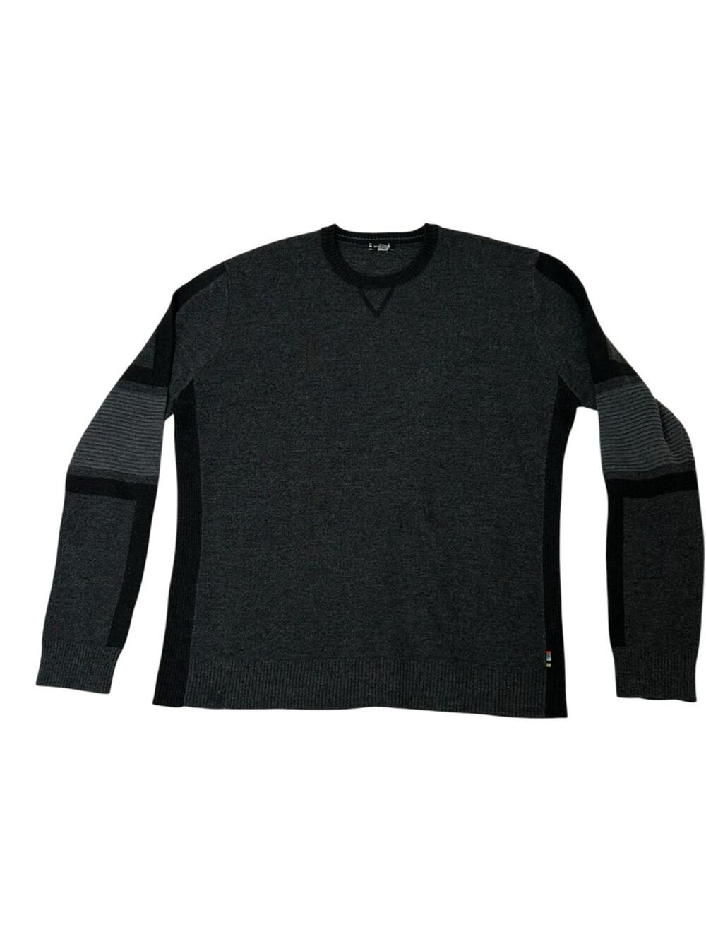 Smartwool Men's Ski Ninja Crewneck Sweater Gray XXL Flawed